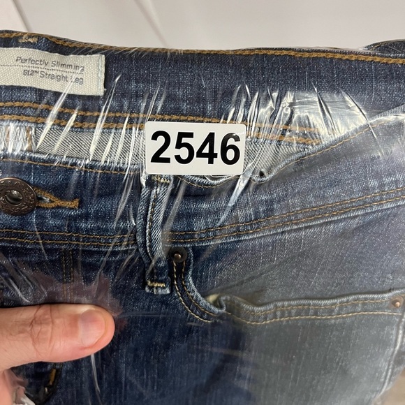 Levi’s 512 Straight Leg Perfectly Slimming Jeans Womens 8 Blue Denim 2546 - Picture 10 of 10